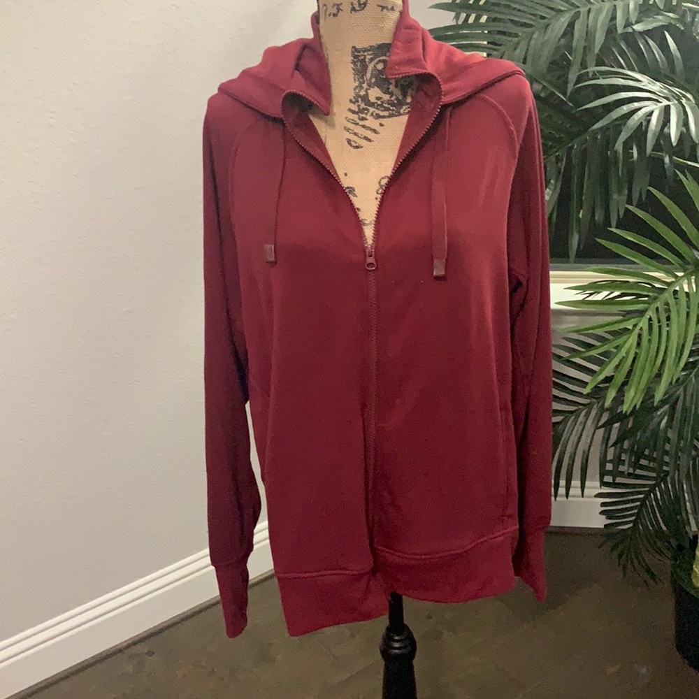 Zip up sweatshirt with hood!